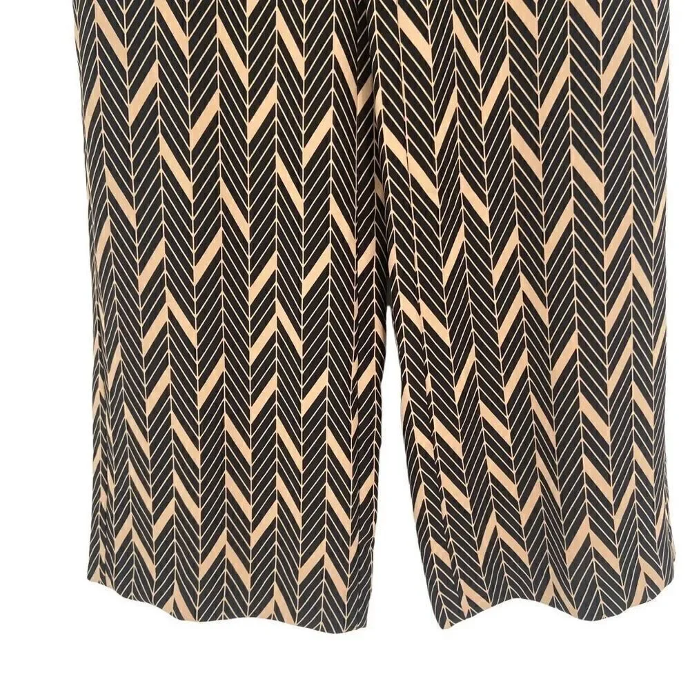 Chico’s Elevated Mitre-Print Wide-Leg Pants Size 2 NWT‎